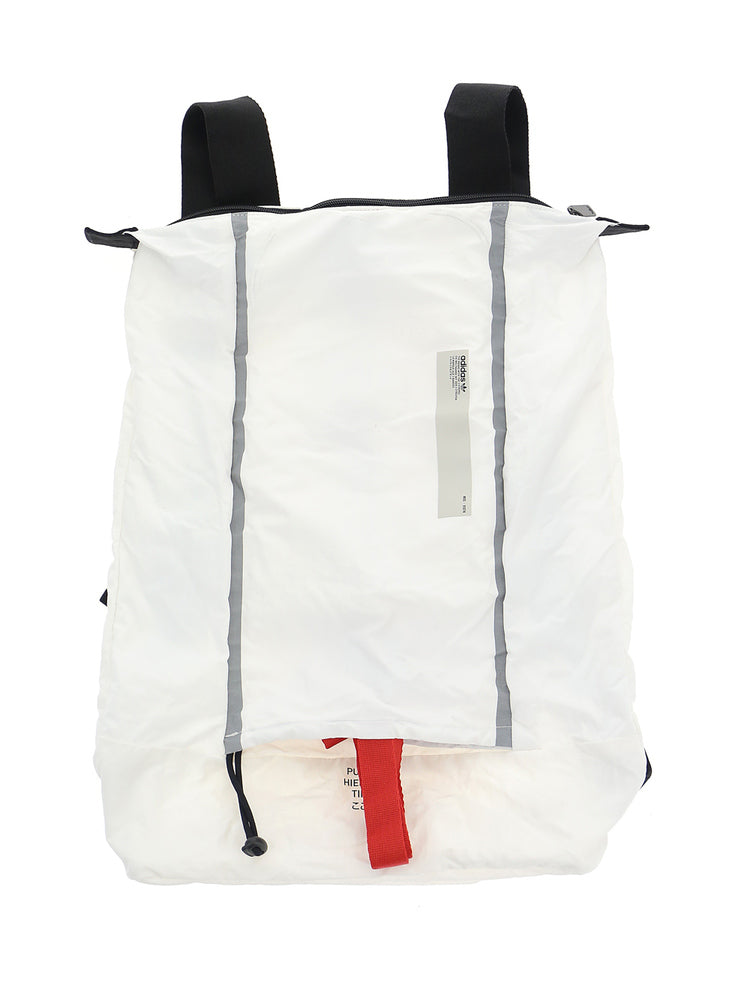 Adidas Originals Adidas Top Zip Backpack In White | ModeSens