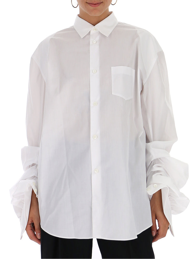 JUNYA WATANABE JUNYA WATANABE OVERSIZED RUFFLE CUFF SHIRT