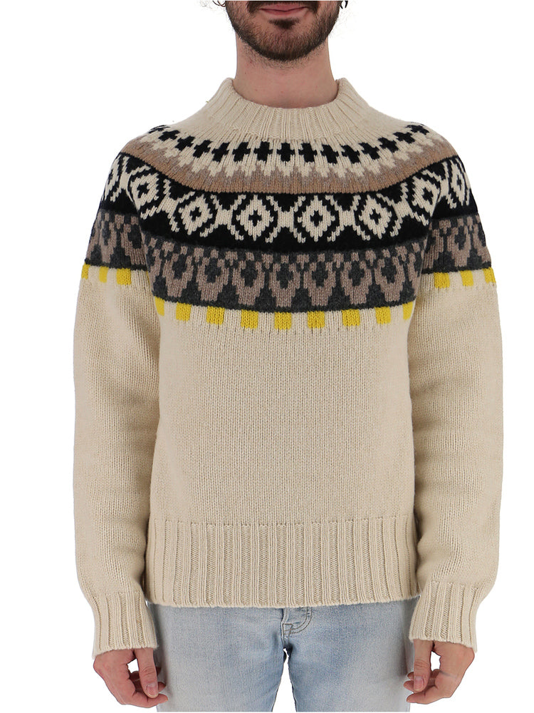 MAISON MARGIELA MAISON MARGIELA FAIR ISLE KNITTED SWEATER