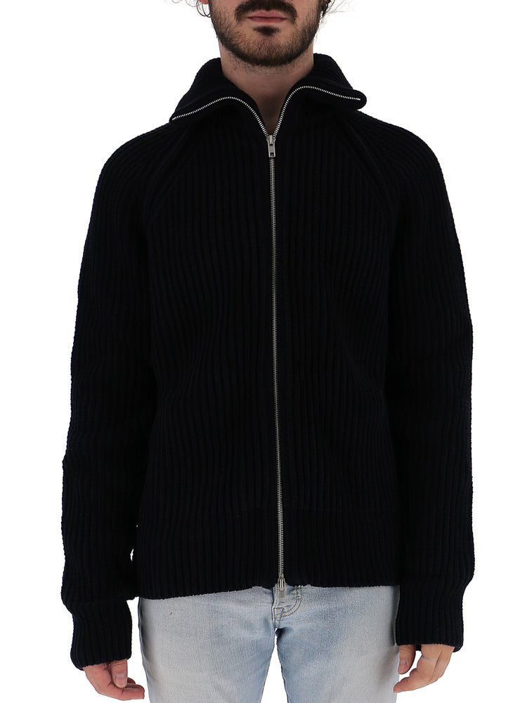 MAISON MARGIELA MAISON MARGIELA ZIP RIBBED SWEATER