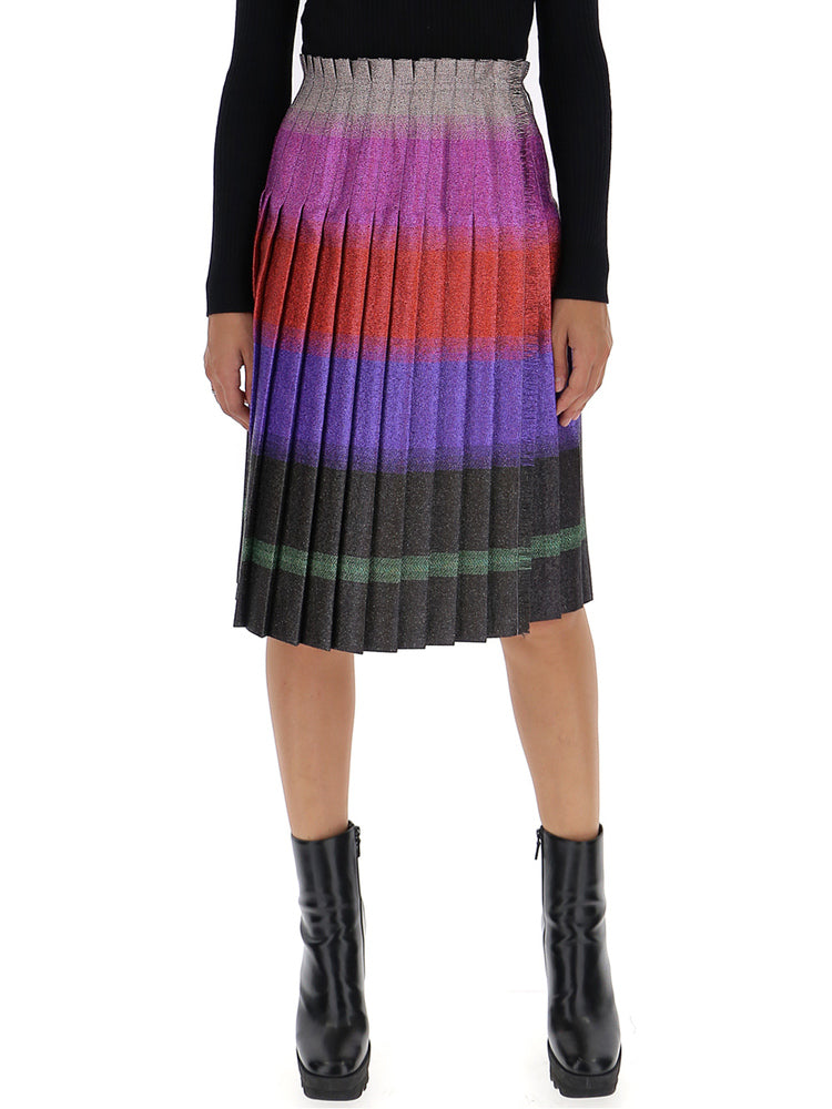 MARCO DE VINCENZO MARCO DE VINCENZO PLEATED STRIPE SKIRT