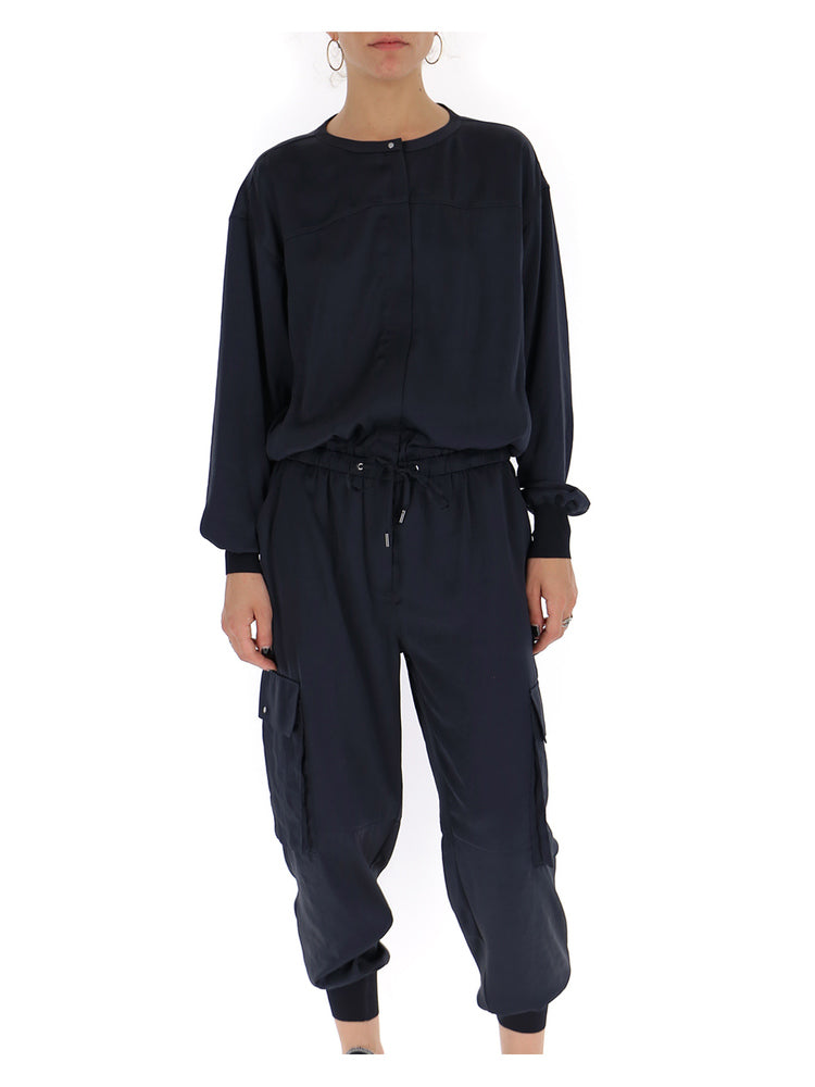 THEORY THEORY DRAWSTRING WAIST JUMPSUIT