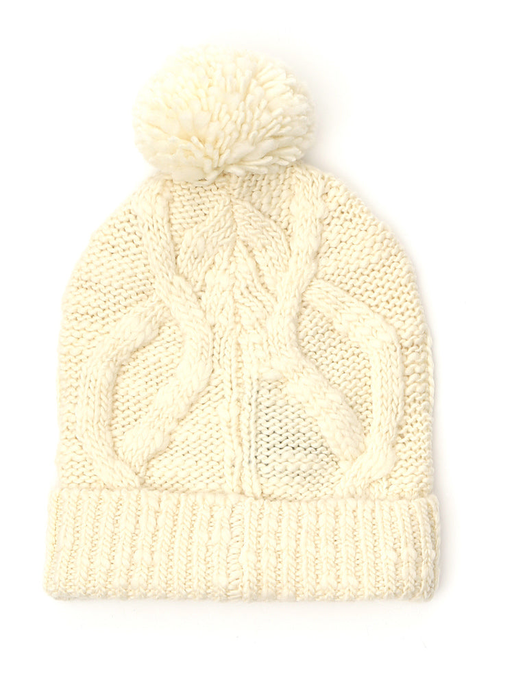 ISABEL MARANT ISABEL MARANT CABLE KNIT POM POM BEANIE