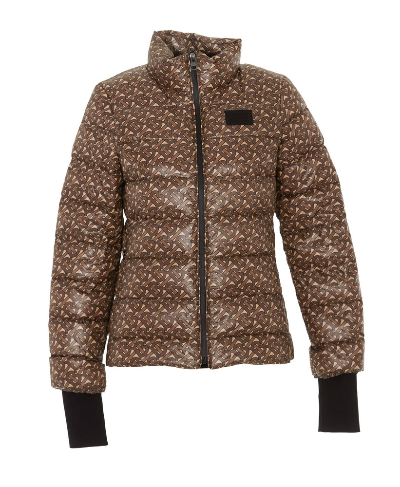 BURBERRY BURBERRY ALL OVER LOGO PUFFER JACKET