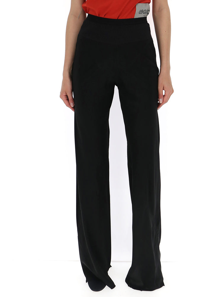 Rick Owens Panelled Flared Pants In Black | ModeSens