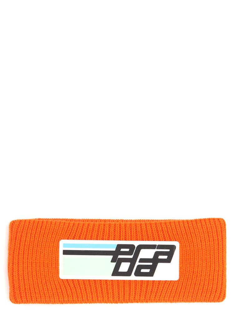 PRADA PRADA RIBBED LOGO HEADBAND