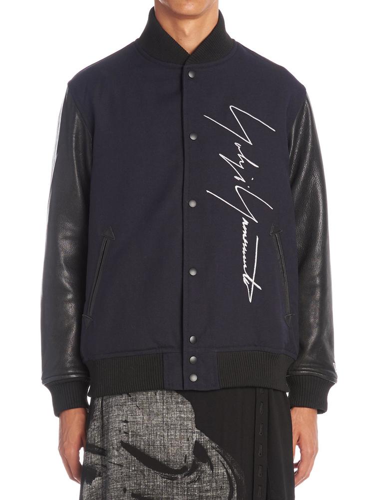 YOHJI YAMAMOTO YOHJI YAMAMOTO LOGO BASEBALL JACKET