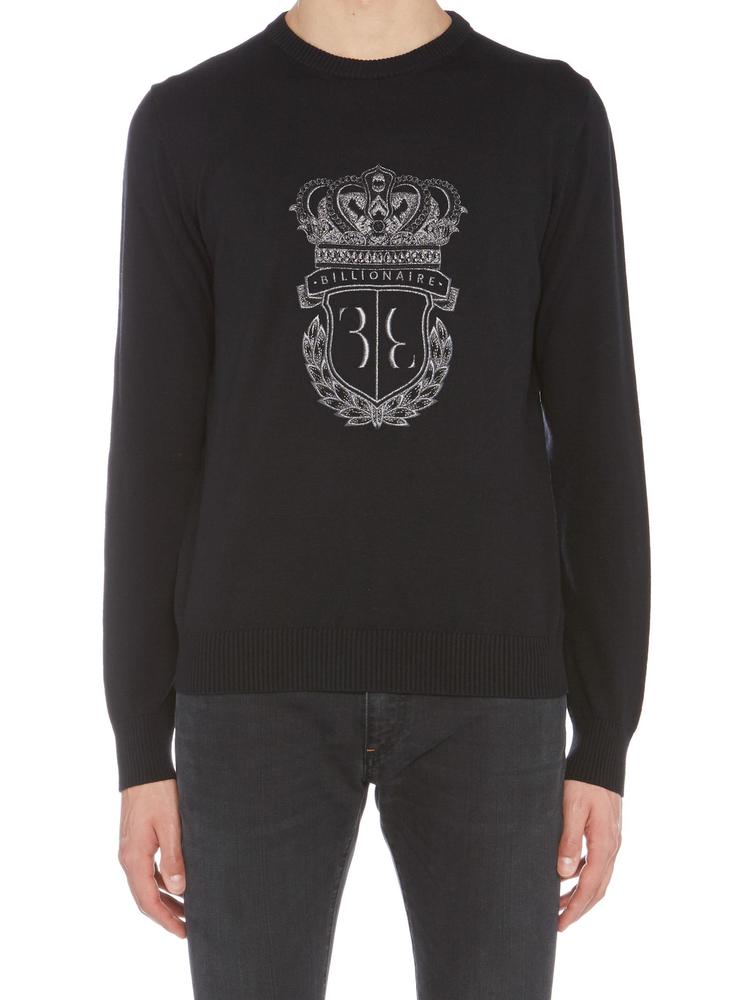 BILLIONAIRE BILLIONAIRE EMBROIDERED CREST PULLOVER