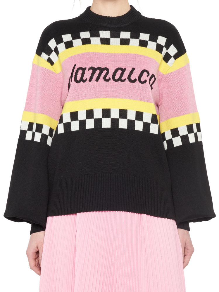 MSGM MSGM JAMAICA PRINT SWEATER