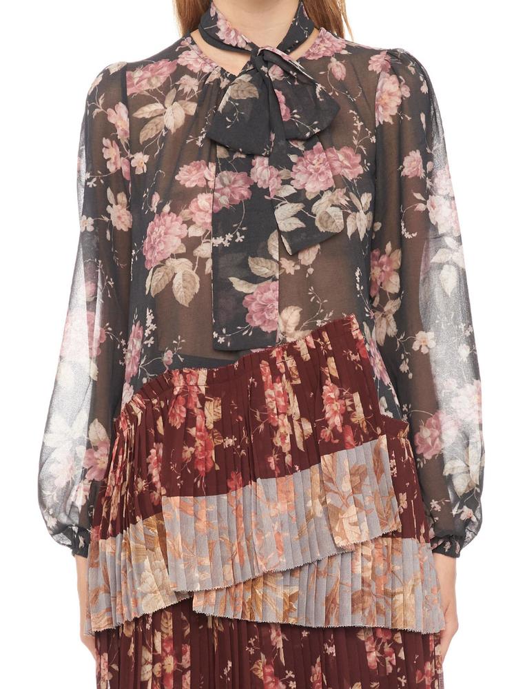 ZIMMERMANN ZIMMERMANN PLEATED ASYMMETRIC BLOUSE