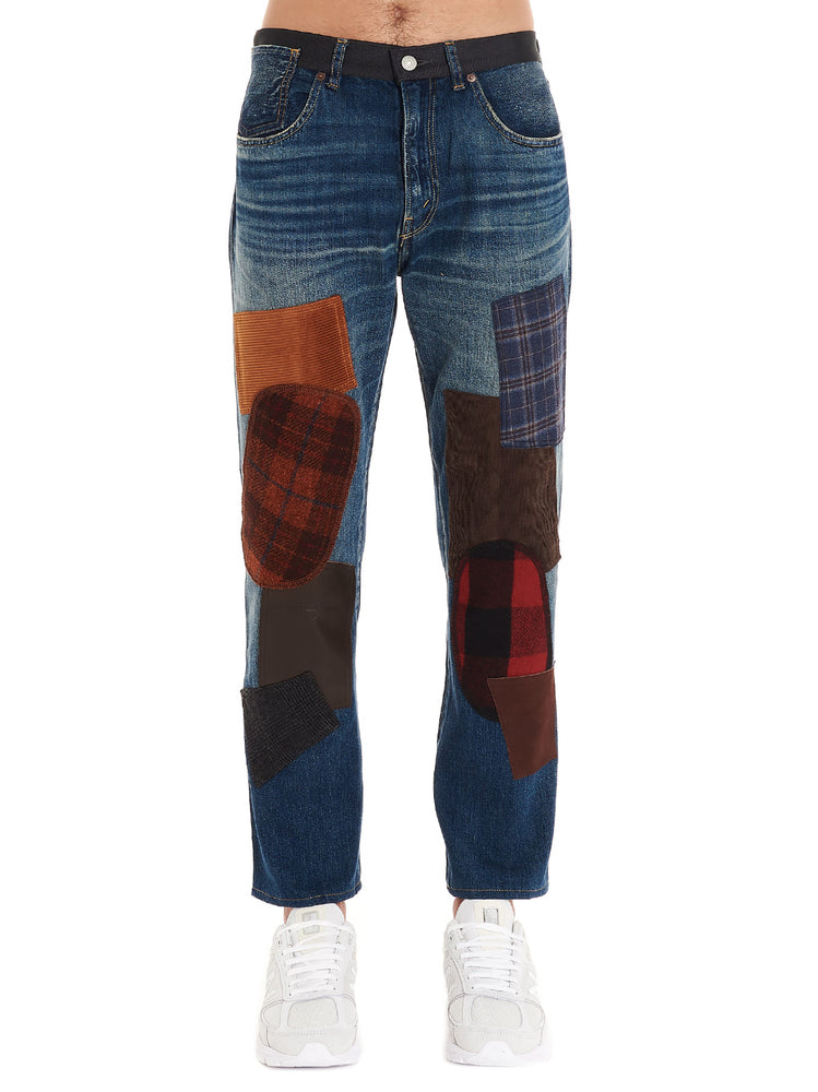 levi's patchwork jeans