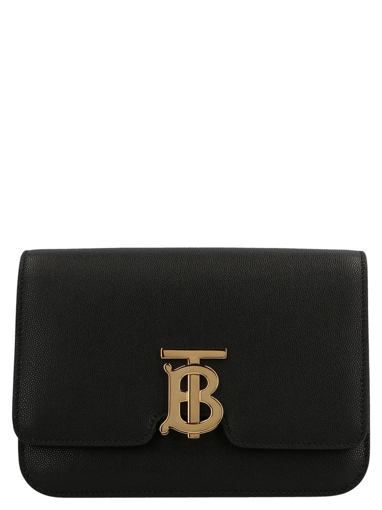 Burberry Small Tb Logo Monogram Shoulder Bag In Black | ModeSens