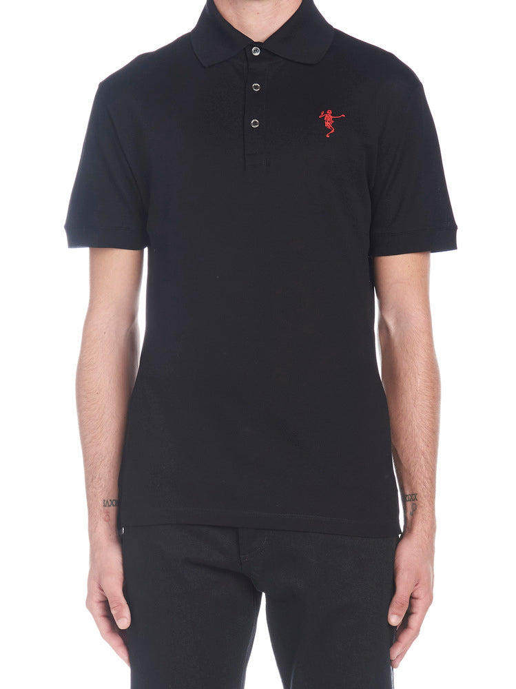 ALEXANDER MCQUEEN ALEXANDER MCQUEEN DANCING SKELETON POLO SHIRT