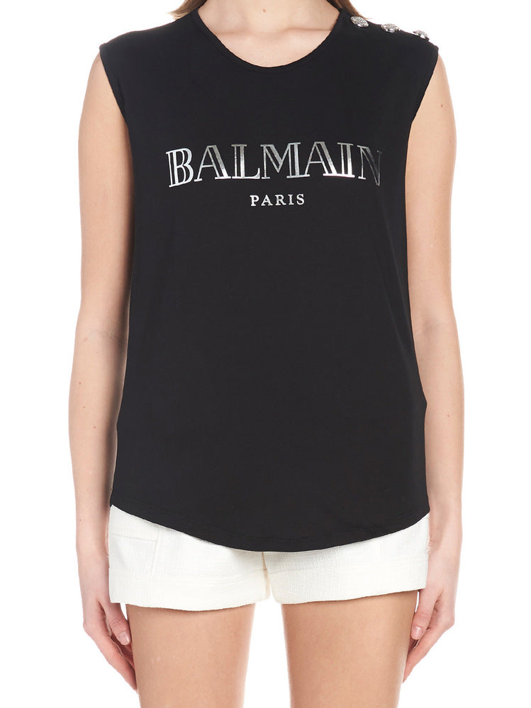 BALMAIN BALMAIN LOGO TOP