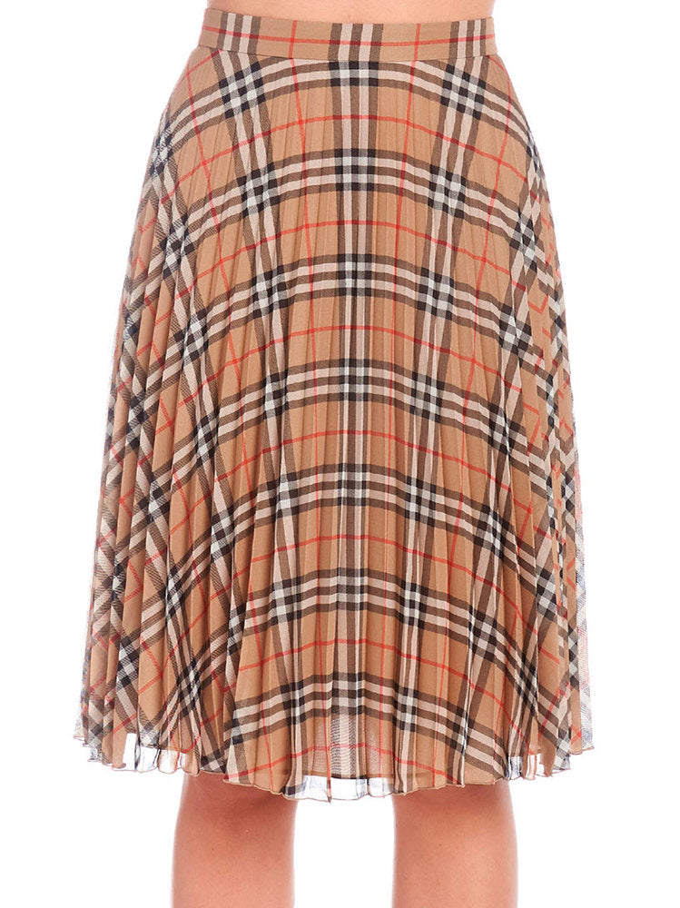 BURBERRY BURBERRY CHECK PRINT SKIRT