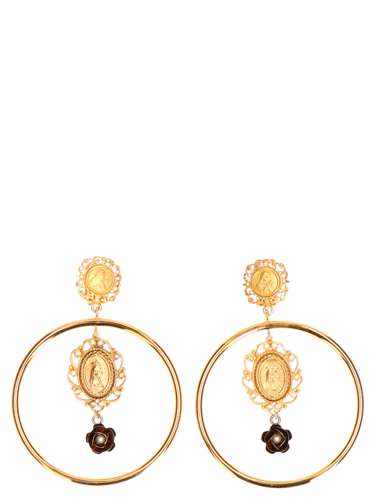 DOLCE & GABBANA DOLCE & GABBANA MADONNA DROP EARRINGS