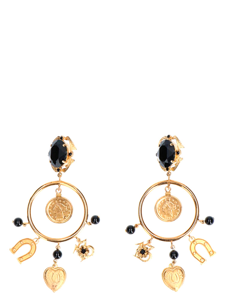 DOLCE & GABBANA DOLCE & GABBANA LUCKY CHARMS EARRINGS