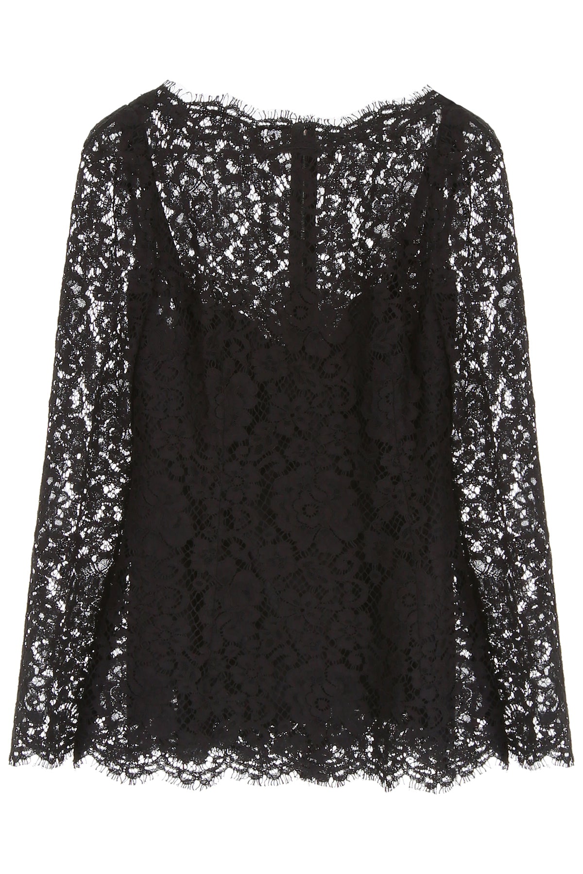 DOLCE & GABBANA DOLCE & GABBANA LACE LONG SLEEVE BLOUSE