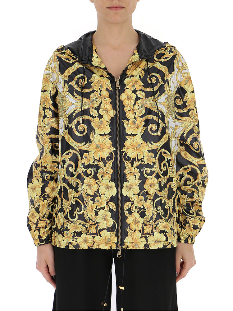 VERSACE VERSACE BAROQUE PRINTED WINDBREAKER