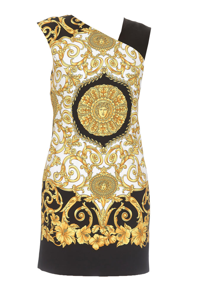 VERSACE VERSACE BAROCCO PRINTED MINI DRESS