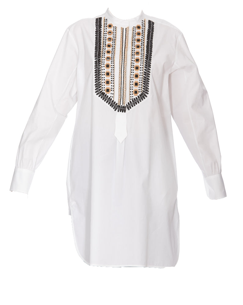 ALBERTA FERRETTI ALBERTA FERRETTI EMBELLISHED SHIRT DRESS