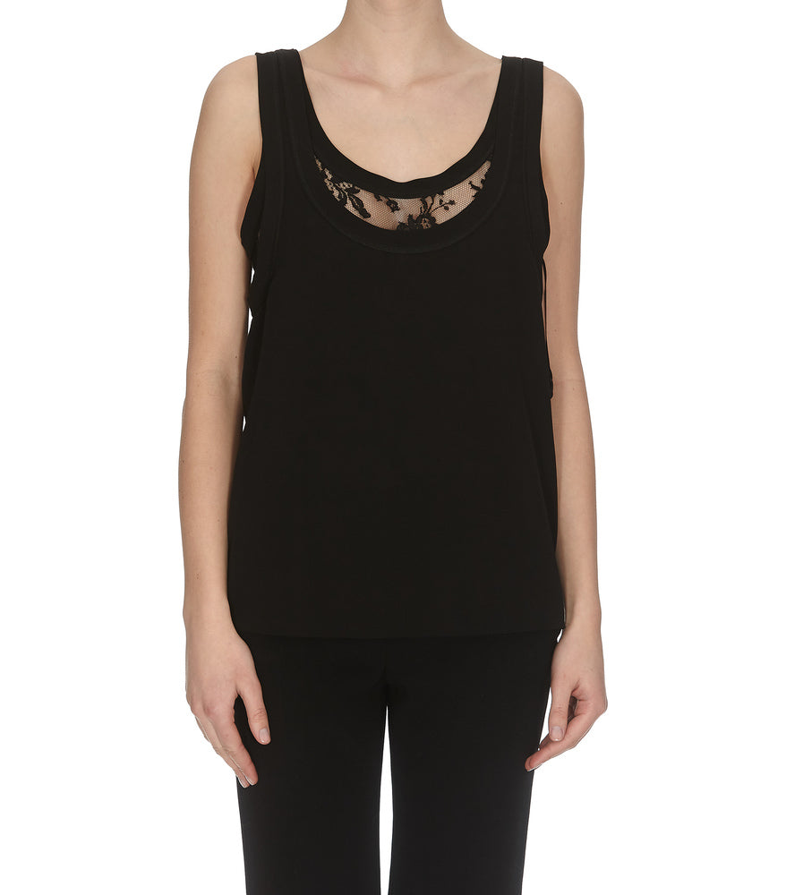 ALEXANDER MCQUEEN ALEXANDER MCQUEEN LACE DETAIL TOP