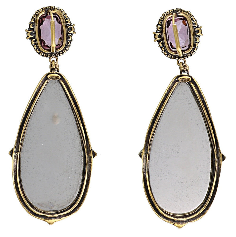 ALEXANDER MCQUEEN ALEXANDER MCQUEEN FRAME PENDANT EARRINGS