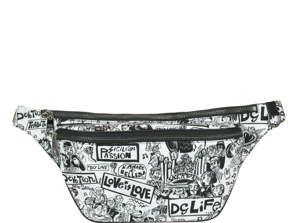 DOLCE & GABBANA DOLCE & GABBANA CARTOON PRINT CROSSBODY BAG