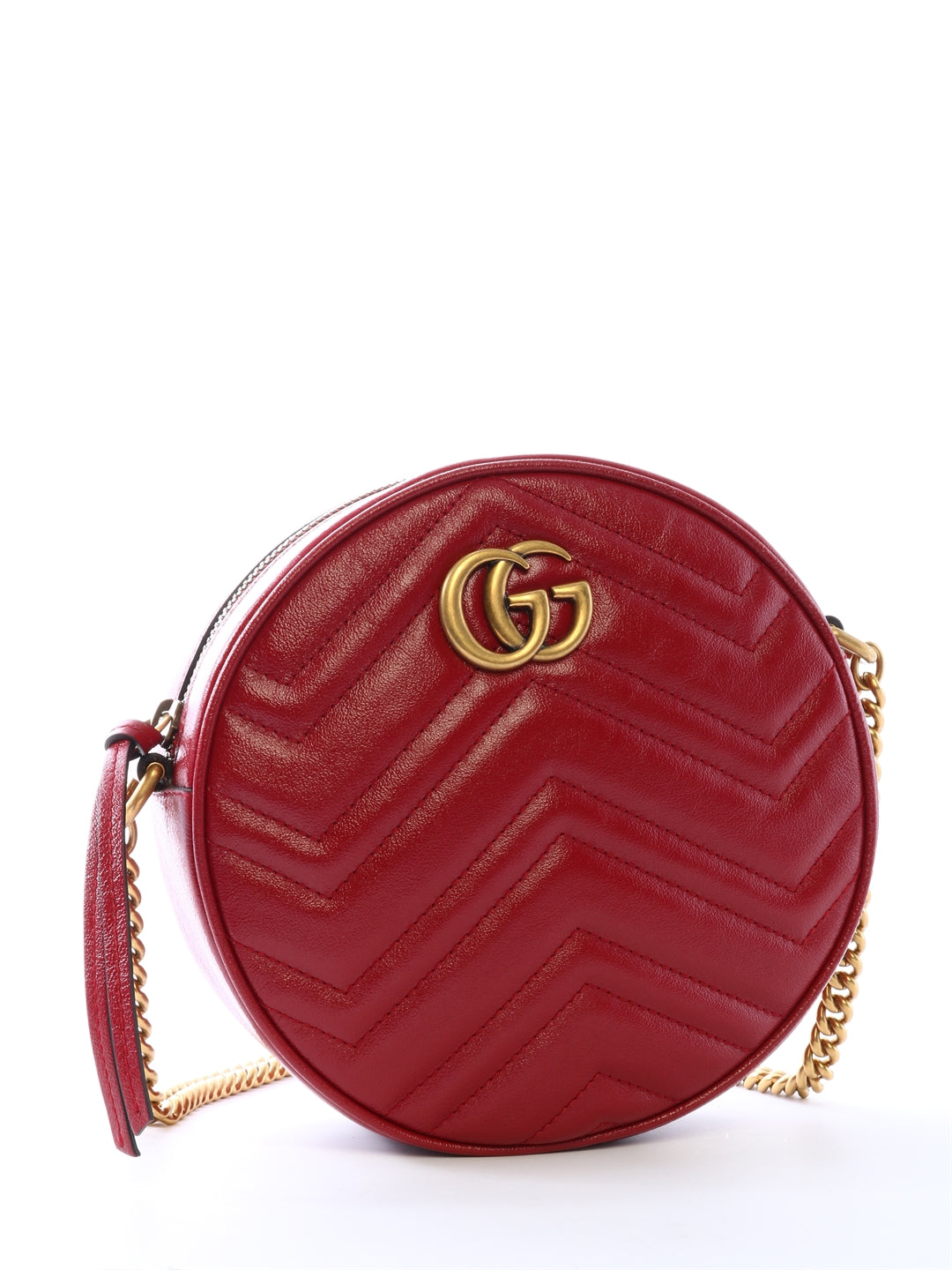 GUCCI GUCCI GG MARMONT MINI ROUND SHOULDER BAG