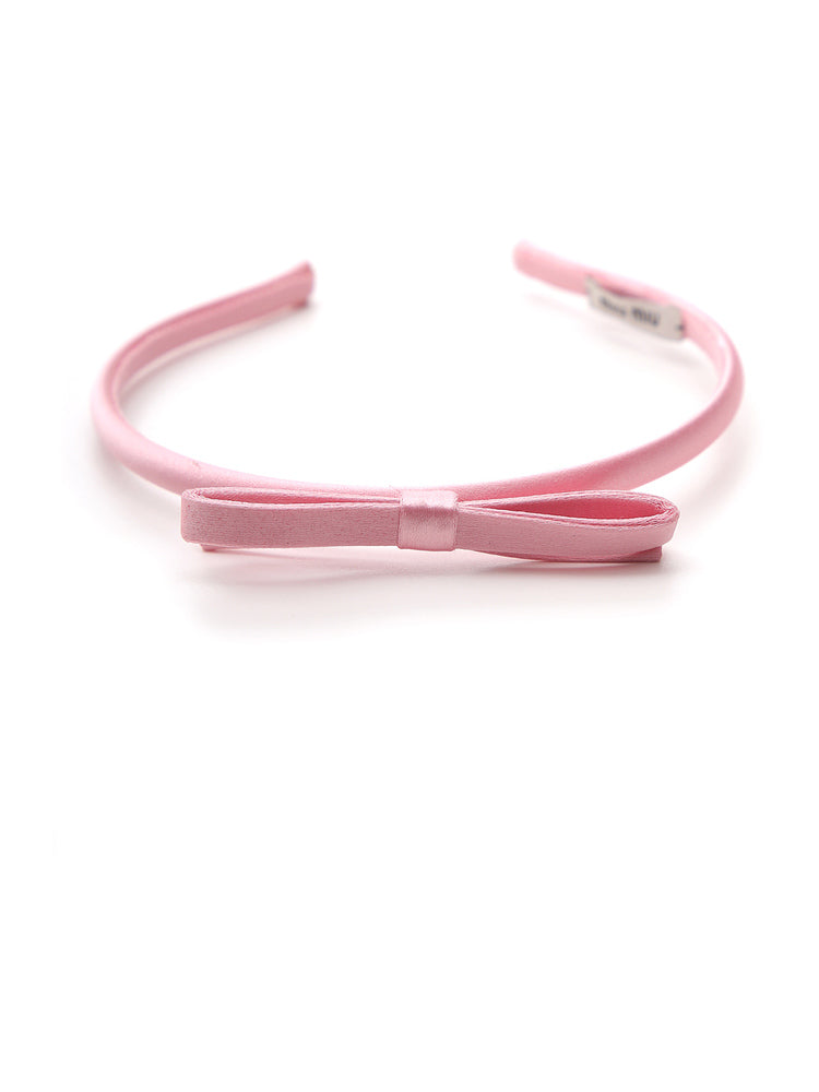 Miu Miu Bow Hairband in Pink