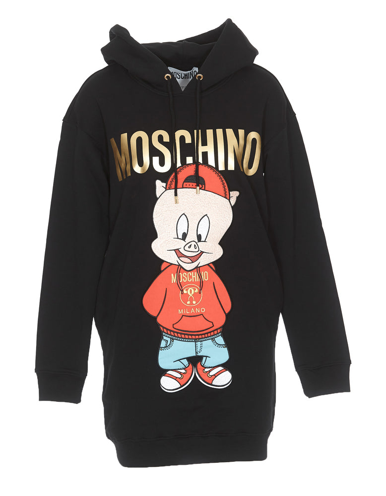 moschino pig hoodie