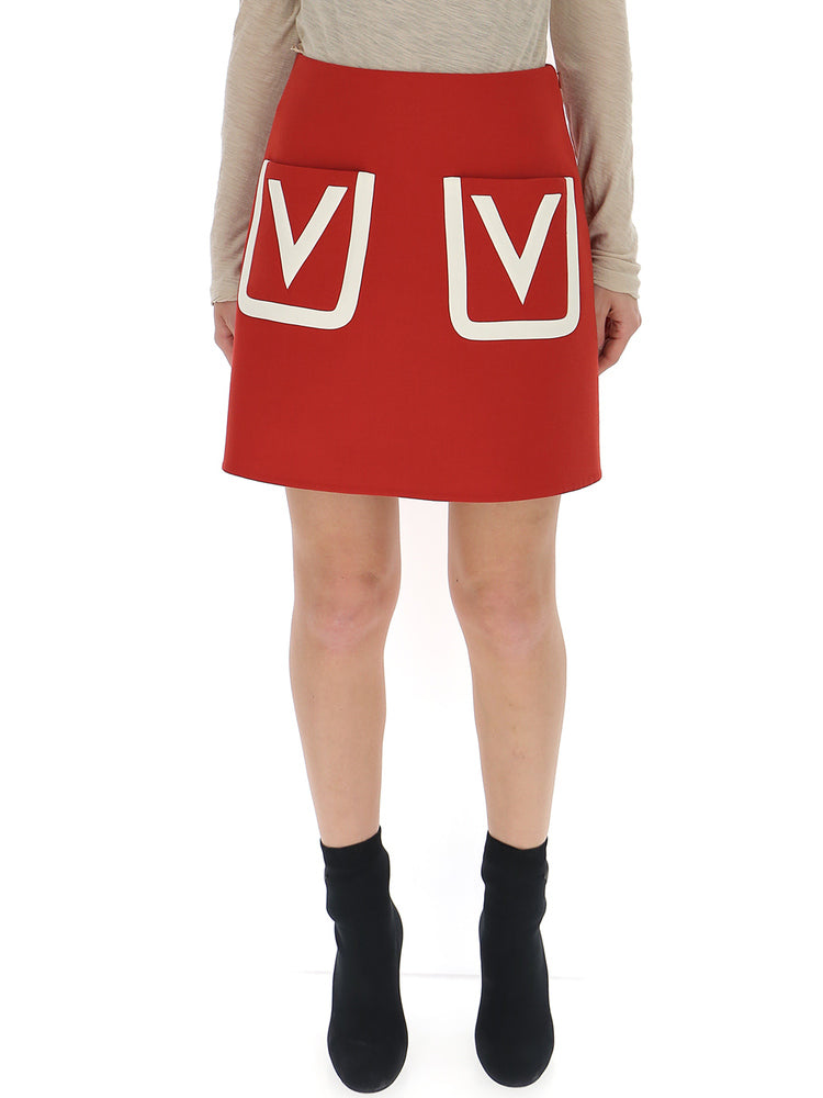 VALENTINO VALENTINO V POCKET MINI SKIRT