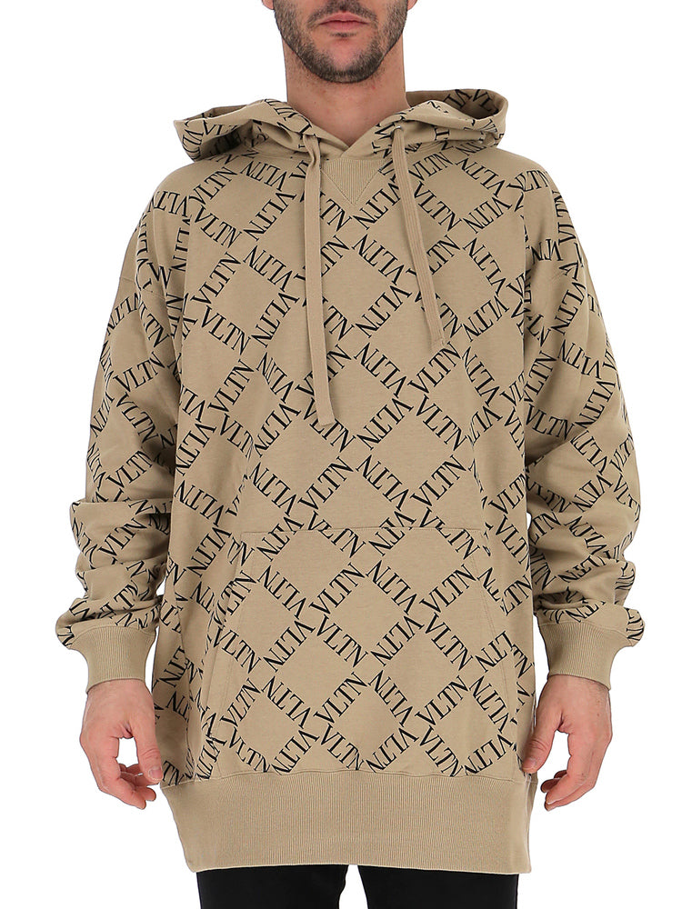 VALENTINO VALENTINO GARAVANI LOGO PRINT HOODIE