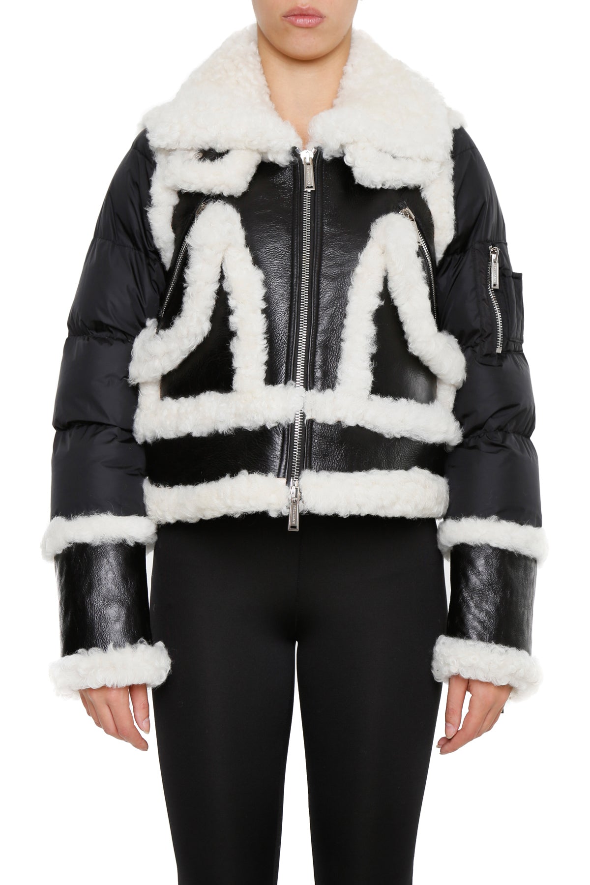 DSQUARED2 DSQUARED2 SHEARLING BIKER JACKET