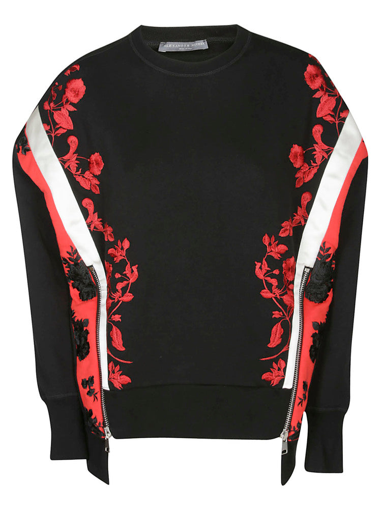 ALEXANDER MCQUEEN ALEXANDER MCQUEEN EMBROIDERED FLORAL SWEATER