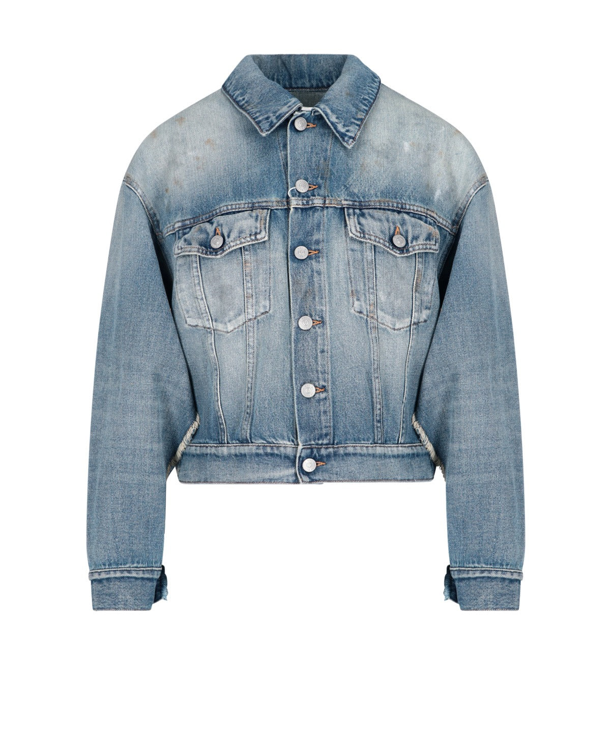 MM6 MAISON MARGIELA MM6 MAISON MARGIELA DISTRESSED DENIM JACKET