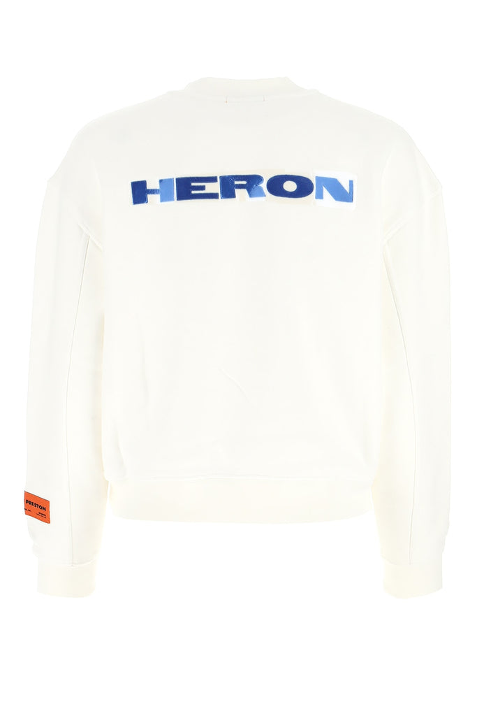 Heron Preston Logo Printed Sweatshirt White – Cettire