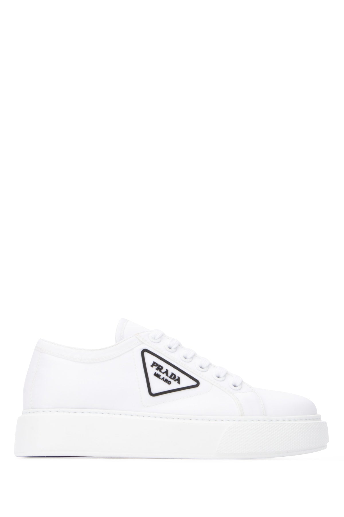 PRADA PRADA LOGO PLAQUE PLATFORM SNEAKERS