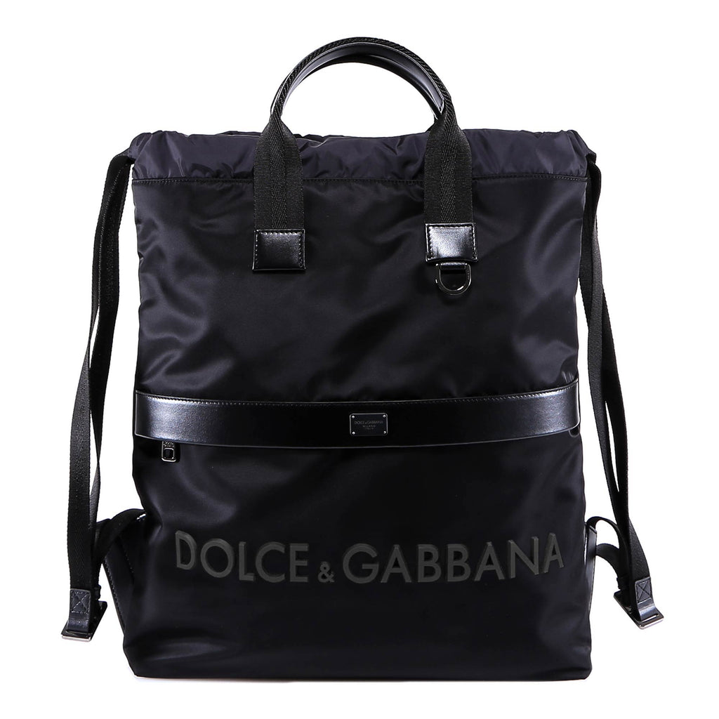 DOLCE & GABBANA DOLCE & GABBANA LOGO STRAP BACKPACK