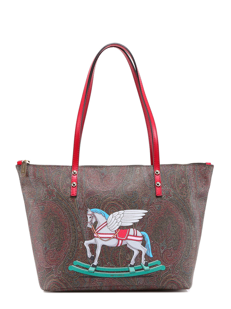 ETRO ETRO GRAPHIC PRINTED PAISLEY PATTERN TOTE BAG