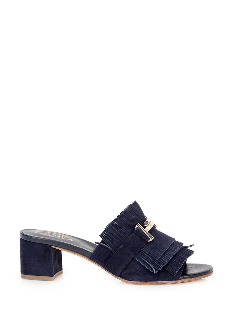 TOD'S TOD'S FRINGED MULES