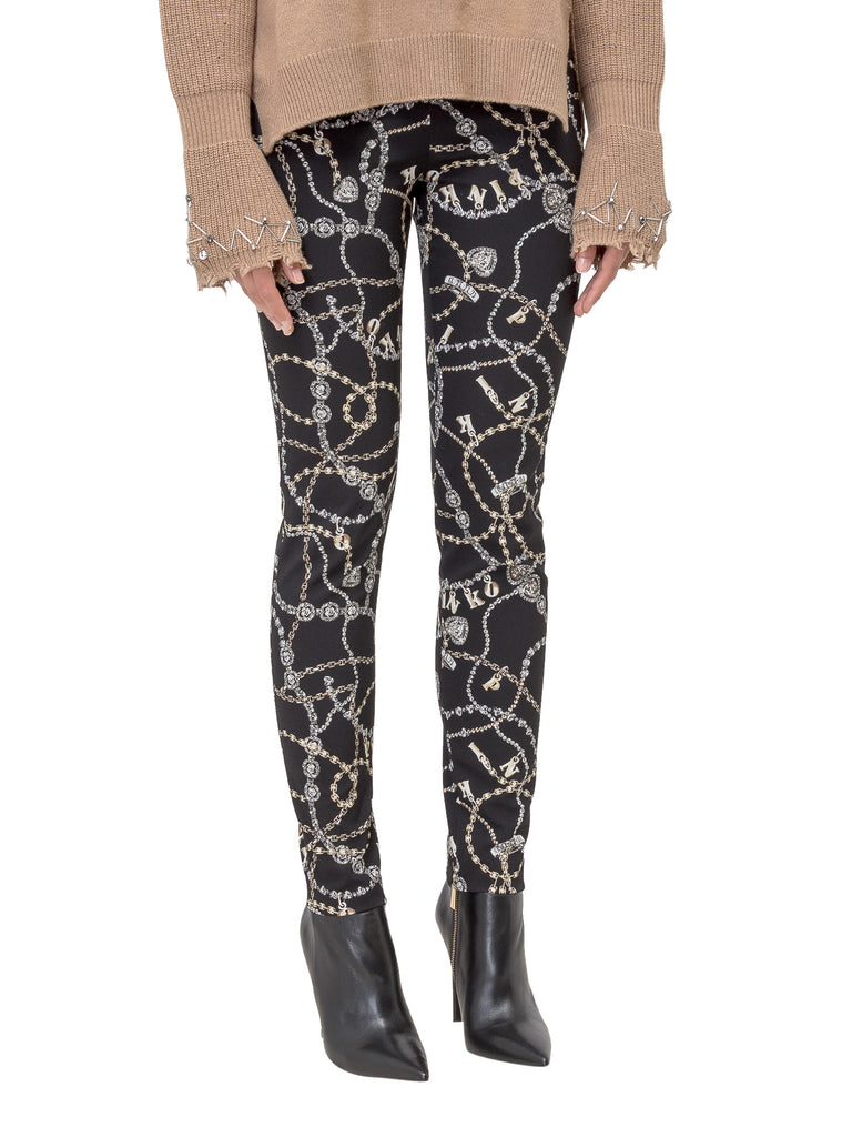 PINKO PINKO JEWEL PRINT SKINNY LEG PANTS