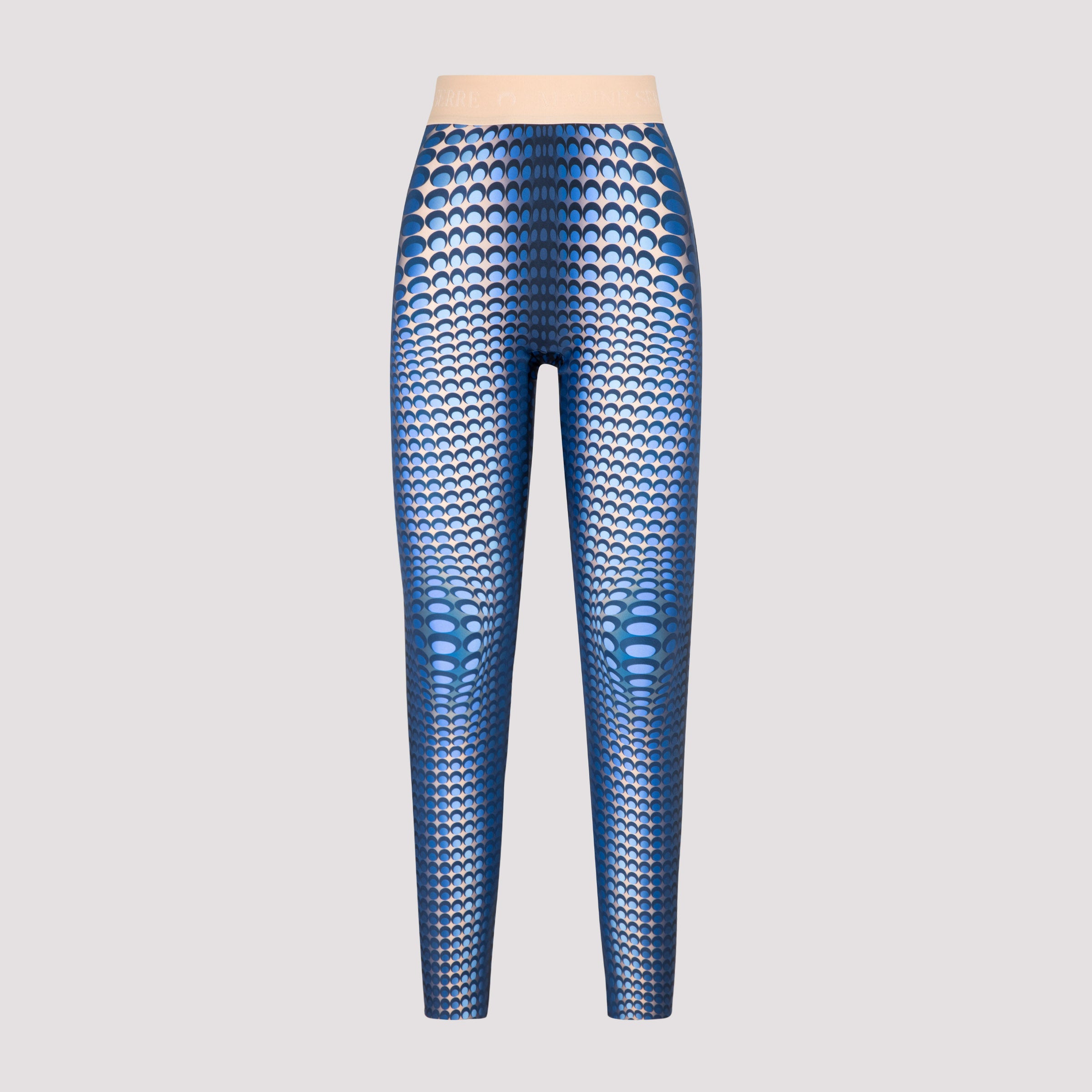 MARINE SERRE MARINE SERRE FISH SKIN PRINT LEGGINGS