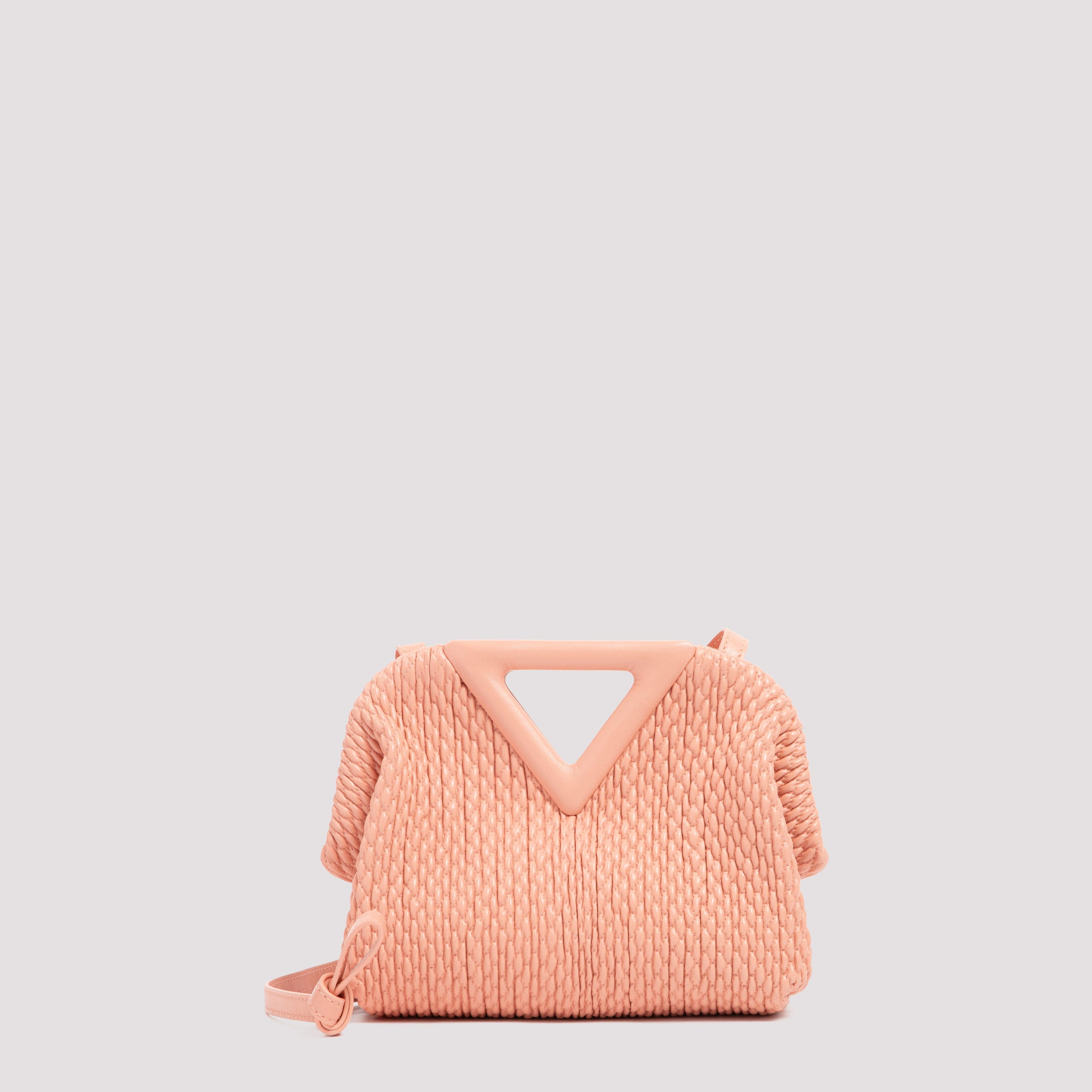 Bottega Veneta Small Point Top Handle Bag In Pink