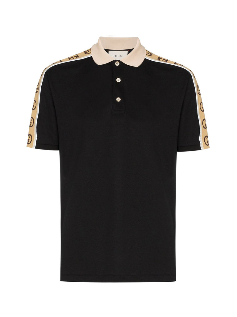 GUCCI GUCCI INTERLOCKING G STRIPE POLO SHIRT