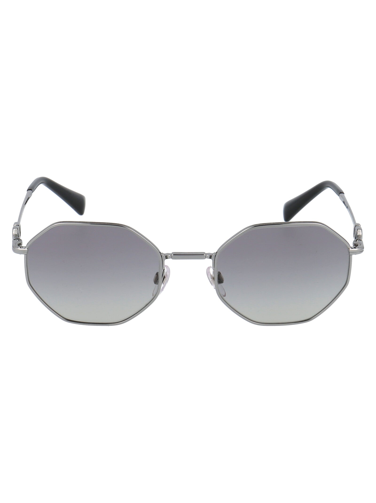 Valentino Eyewear Geometric Frame Sunglasses In Grey