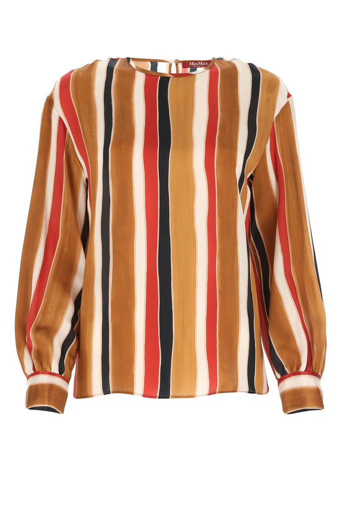 MAX MARA MAX MARA STRIPED PRINTED BLOUSE