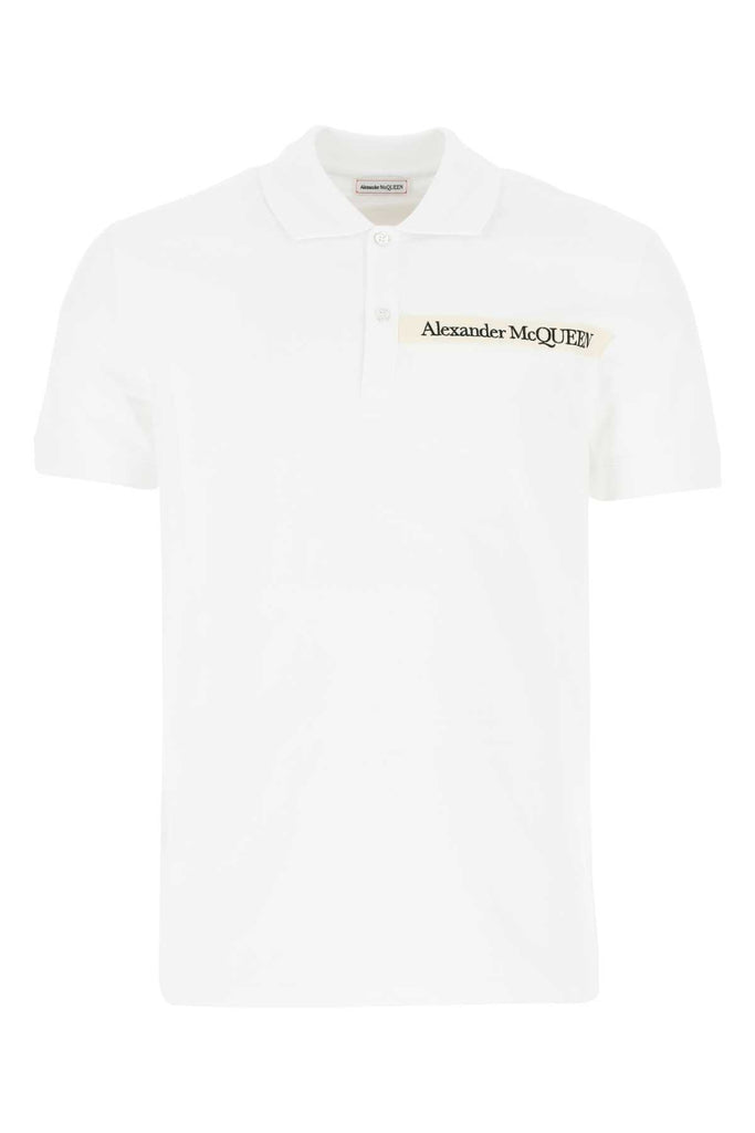 ALEXANDER MCQUEEN ALEXANDER MCQUEEN LOGO PATCH POLO SHIRT