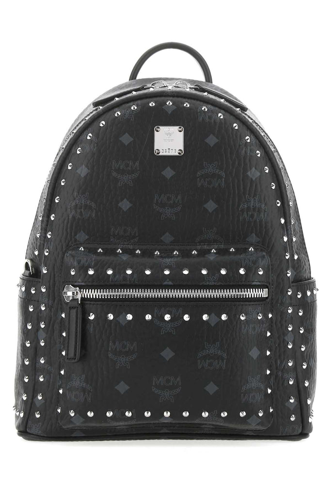 Mcm Stark Studded Backpack In Black