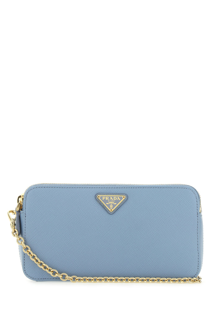 prada logo plaque mini shoulder bag